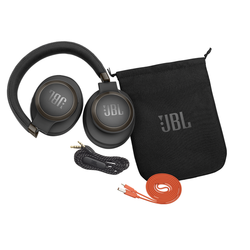JBL Live 650BTNC - Black - Wireless Over-Ear Noise-Cancelling Headphones - Detailshot 1 image number null